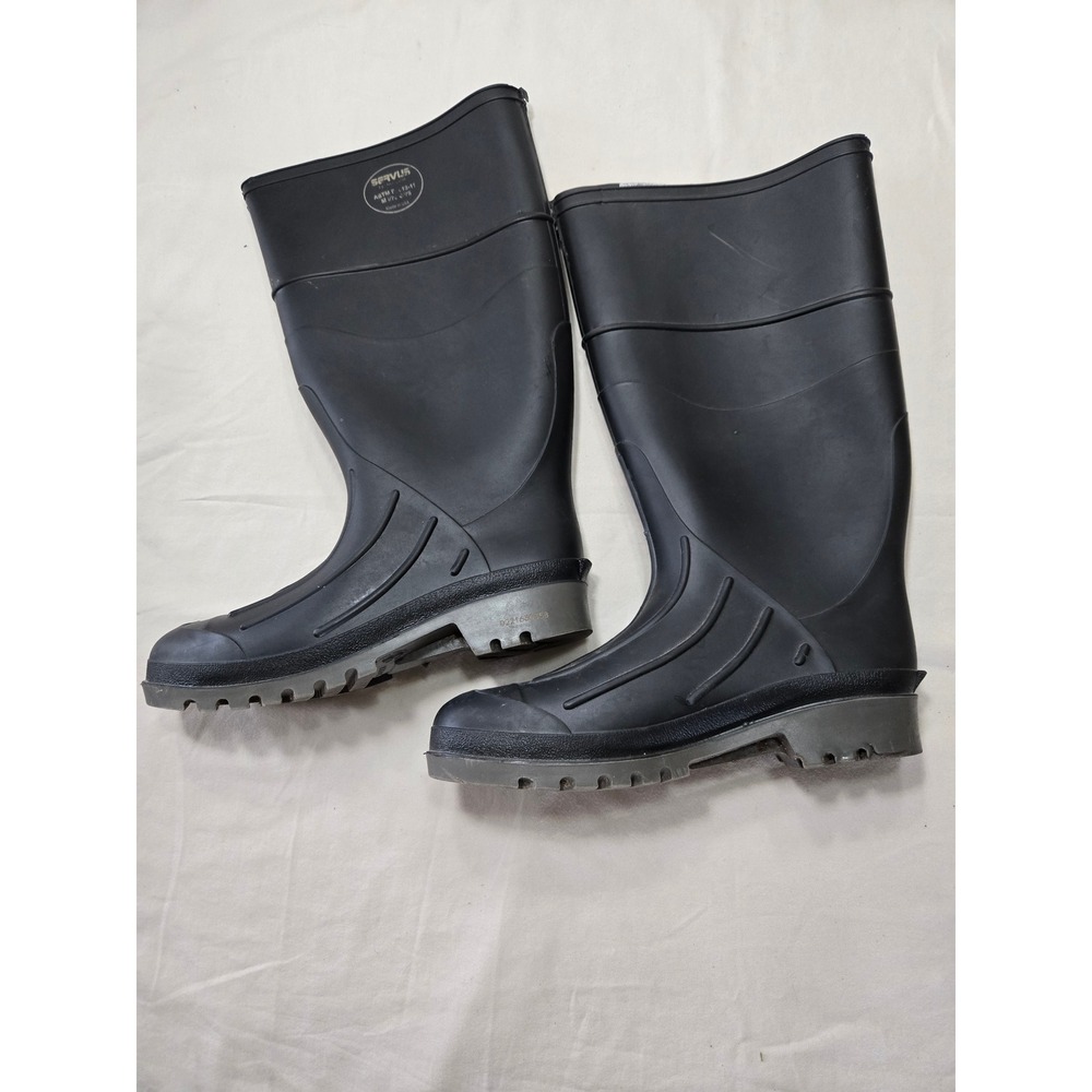 Servus by Honeywell Black Rubber Steel Toe Work Boots ASTM F2413-11 Mens 8 USA
